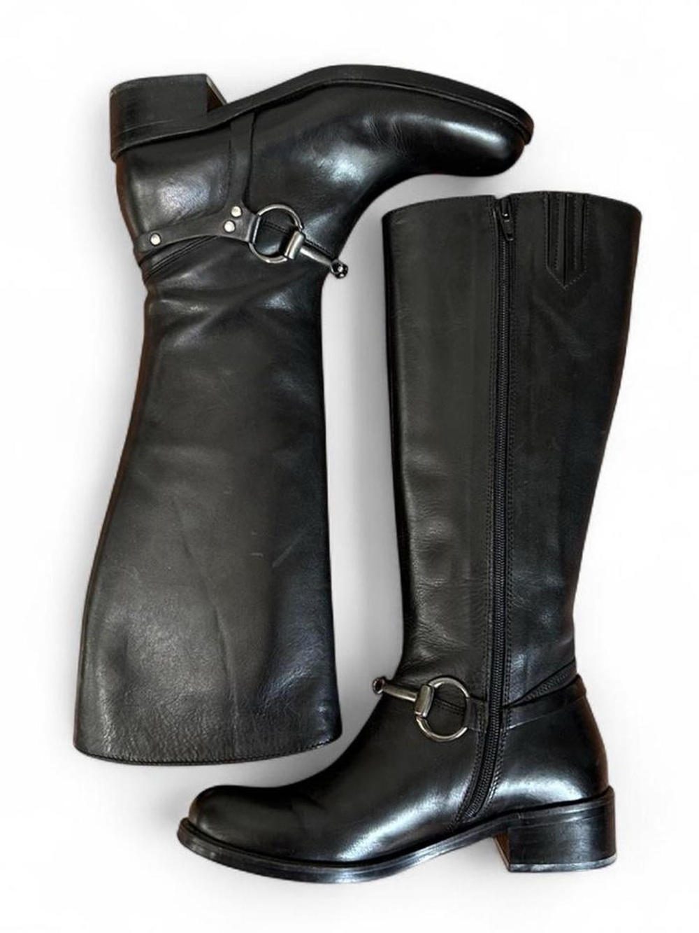 CLASSIC Y2K VINTAGE BLACK RIDING BOOTS